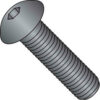 Button Socket Cap Screw - 10-24 x 1/2"" - Steel Alloy - Thermal Black Oxide - FT - UNC - 100 Pk