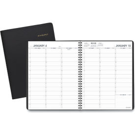 AT-A-GLANCE® Weekly Appointment Book 11 x 8.25 Black 2024-2025