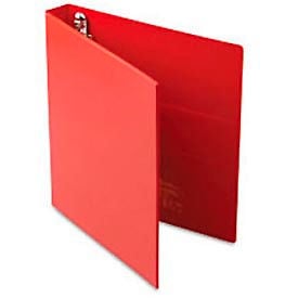 Heavy-Duty Vinyl Ezd Ring Reference Binder 1"" Capacity Red