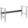 Global Industrial™ Workbench Steel Stringer For C Channel Adj Leg & Fixed Height 48""W Black