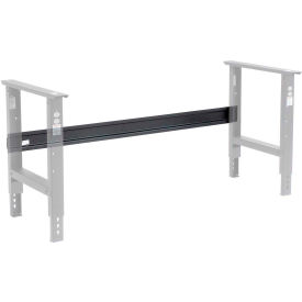 Global Industrial™ Workbench Steel Stringer For C Channel Adj Leg & Fixed Height 48""W Black