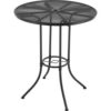 Global Industrial™ 36"" Round Outdoor Bar Table Steel Mesh Black