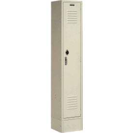 Global Industrial™ Paramount® 1-Tier 1 Door Locker 12""W x 12""D x 78""H Tan Assembled