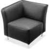 Lorell® Right Corner Leather Guest Seating - Fuze Modular Series