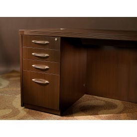 Safco® Aberdeen Credenza PBBF Ped 15 1/4""W x 20""D x 27-1/2""H Mocha