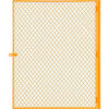 Global Industrial Machinery Wire Fence Partition Hinged Door Yellow