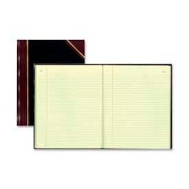 Rediform® Record Book Faint Ruled 8-3/8"" x 10-3/8"" Black Cover 300 Pages/Pad