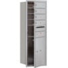 4C Horizontal Mailbox 41""H Single Column 4 MB1/1 PL5 Door Front Load Aluminum USPS