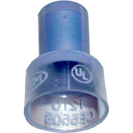 Allpoints 85-1028 Clear Tin Plated Copper Closed End Connector; Wire Gauge 10 - 100/Box