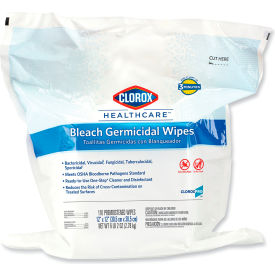 Clorox® Healthcare™ Bleach Germicidal Wipes Unscented 110 Wipes/Refill 2 Refill/Carton