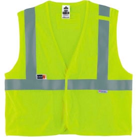 Ergodyne® GloWear® 8260FRHL Class 2 FR Modacrylic Vest Lime 4XL/5XL