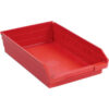 Global Industrial™ Plastic Nesting Storage Shelf Bin 11-1/8""W x 17-7/8""L x 4""H Red