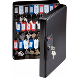 SentrySafe 50 Key Capacity KB-50 Key Box Key Lock 9-7/16""W x 3-15/16""D x 11-13/16""H Black