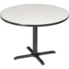 Interion® 36"" Round Restaurant Table Gray