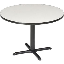 Interion® 36"" Round Restaurant Table Gray