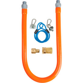 BK Resources 3/4"" x 48 Commercial Gas Hose Kit CSA and ANSI Approved BKG-GHC-7548-SCK2