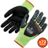 Ergodyne® Proflex 7141 DIR Cut Resistant Gloves Nitrile Coated ANSI A4 2XL Lime 72 Pairs