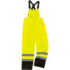 Ergodyne®GloWear® 8918BK Class E Hi-Vis Rain Overalls Lime 5XL 25019
