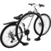 Global Industrial™ Circle Bike Rack 2 Bike Capacity Flange Mount Black