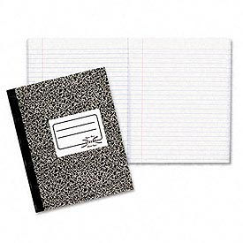 Permanently Bound Composition Book Quadrille Rule 80 10 x 7-7/8 Sheets