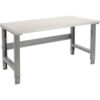 Global Industrial™ Adjustable Height Workbench 72 x 30"" Laminate Safety Edge Gray