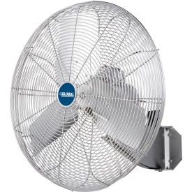 Global Industrial™ 24"" Washdown Wall Mount Fan 1 Speed 7200 CFM 1/4 HP Single Phase