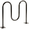 Global Industrial™ Wave Bike Rack 5-Bike Capacity Flange Mount Black