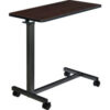 Global Industrial™ Overbed Table With H-Base Walnut Laminate Tabletop