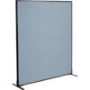 Interion® Freestanding Office Partition Panel 60-1/4""W x 72""H Blue