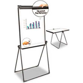 Universal® Foldable Double Sided Dry Erase Easel Plastic Frame 29""W x 41""H Melamine