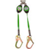 PeakWorks SRL-54854-7-5LE Dual Self-Retracting Device 7-1/2'L Dyneema Webbing Twin Leg LE Class A