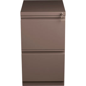 Hirsh Industries® 20"" Deep File/File Mobile Pedestal - Medium Tone