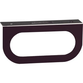 Single Oval Black Powder Coated Carbon Steel Light Bracket - Min Qty 12