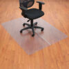 Interion® Office Chair Mat for Hard Floor - 46""W x 60""L - Straight Edge