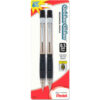 Pentel® Quicker Clicker Mechanical Pencil 0.5 mm HB (#2.5) Black Lead Smoke Barrel 2/Pack