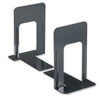 Jumbo Deluxe Metal Bookends Nonskid Padded Base Black Enamel 1 Pair