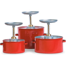 Eagle Steel Plunger Cans - 6-1/4"" Dia.X8""H - 1-Quart Capacity