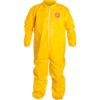 DuPont™ Tychem® 2000 CoverallElastic Wrist/AnkleStormflapSerged SeamYellow2X12/Qty