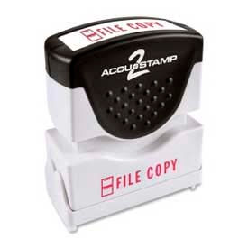 Cosco® Pre-Inked Message Stamp FILE COPY 1/2"" x 1-5/8"" Red