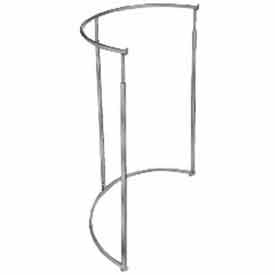 43"" dia Half-Round Garment Rack (K62)- Chrome