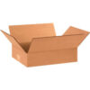 Global Industrial™ Flat Cardboard Corrugated Boxes 12""L x 9""W x 3""H Kraft