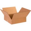 Global Industrial™ Flat Cardboard Corrugated Boxes 14""L x 14""W x 3""H Kraft