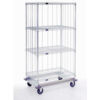 Nexel® 86""L Rods For Wire Shelving Units - Chrome (Set of 3)