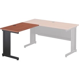 Interion® 36""W Left Handed Return Table Cherry