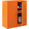 Global Industrial™ Emergency Preparedness Cabinet Counter Height 36""Wx18""Dx42""H Orange