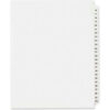 Avery Side Tab Legal Exhibit Index Divider 76 to 100 8.5""x11"" 1 Tab/25 Sets White/White