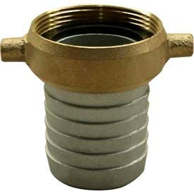 Apache 43077252 3"" Aluminum Female Short Shank Coupling w/ Brass Nut