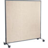 Interion® Mobile Office Partition Panel 60-1/4""W x 63""H Tan