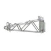 Nexel® Chrome Fixed Double Shelf Wall Mount Bracket 21""D