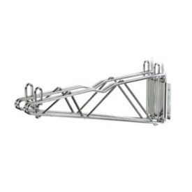 Nexel® Chrome Fixed Double Shelf Wall Mount Bracket 21""D